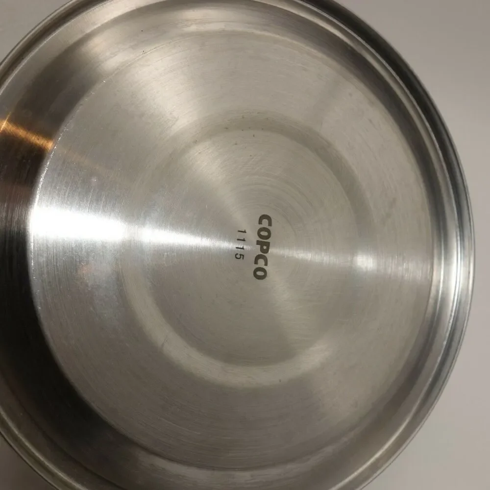 Vintage COPCO Whistling Tea Kettle Teapot Shiny Stainless Steel 1.5 Quart